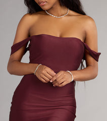 Sweetheart Crush Off-The-Shoulder Mini Dress