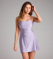 Twirl About You Strappy A-Line Mini Dress