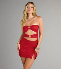 Daring And Bold Cutout Mini Dress