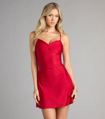 Sips and Stares Sweetheart Mini Dress