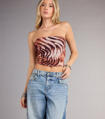 Wild Streak Strapless Tube Top