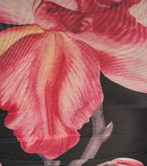 Pretty Bold One-Shoulder Floral Mesh Crop Top