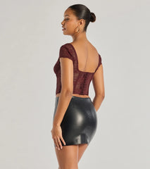 Lace Romance Cap Sleeve Bustier