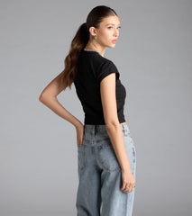 Disco Babe Crop Graphic Tee