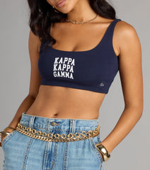 Greek Life It Girl Kappa Crop Tank