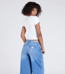 Femme Sass Lace Bra Graphic Tee