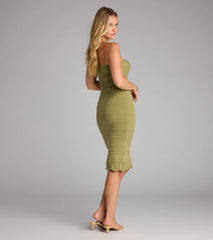 Take Me Away Tube Midi Dress