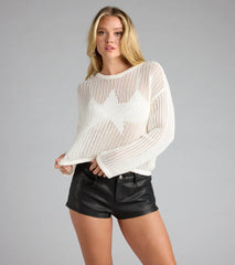 Star Of The Show Crochet Sweater