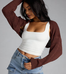 Cutie Pie Knit Bolero Sweater