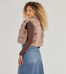 Perfectly Luxe Faux Fur Cropped Vest