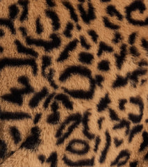 Luxe Glam Leopard Print Faux Fur Jacket