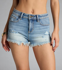 Sun's Out, Shorts On High-Rise Denim Shorts