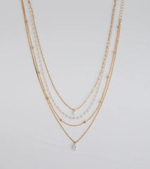 Delicately Chic Pearl Layered Necklace