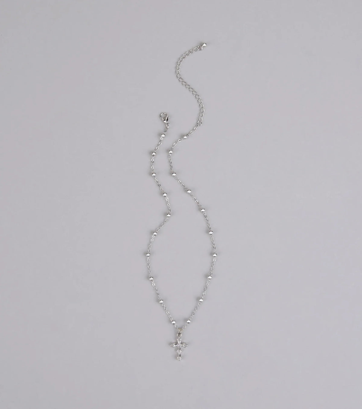 Bless Up Beaded Cross Necklace