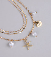 Mermaid Era Dainty Charm Necklace Set