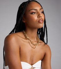 Links for Days Layered Chain Necklace