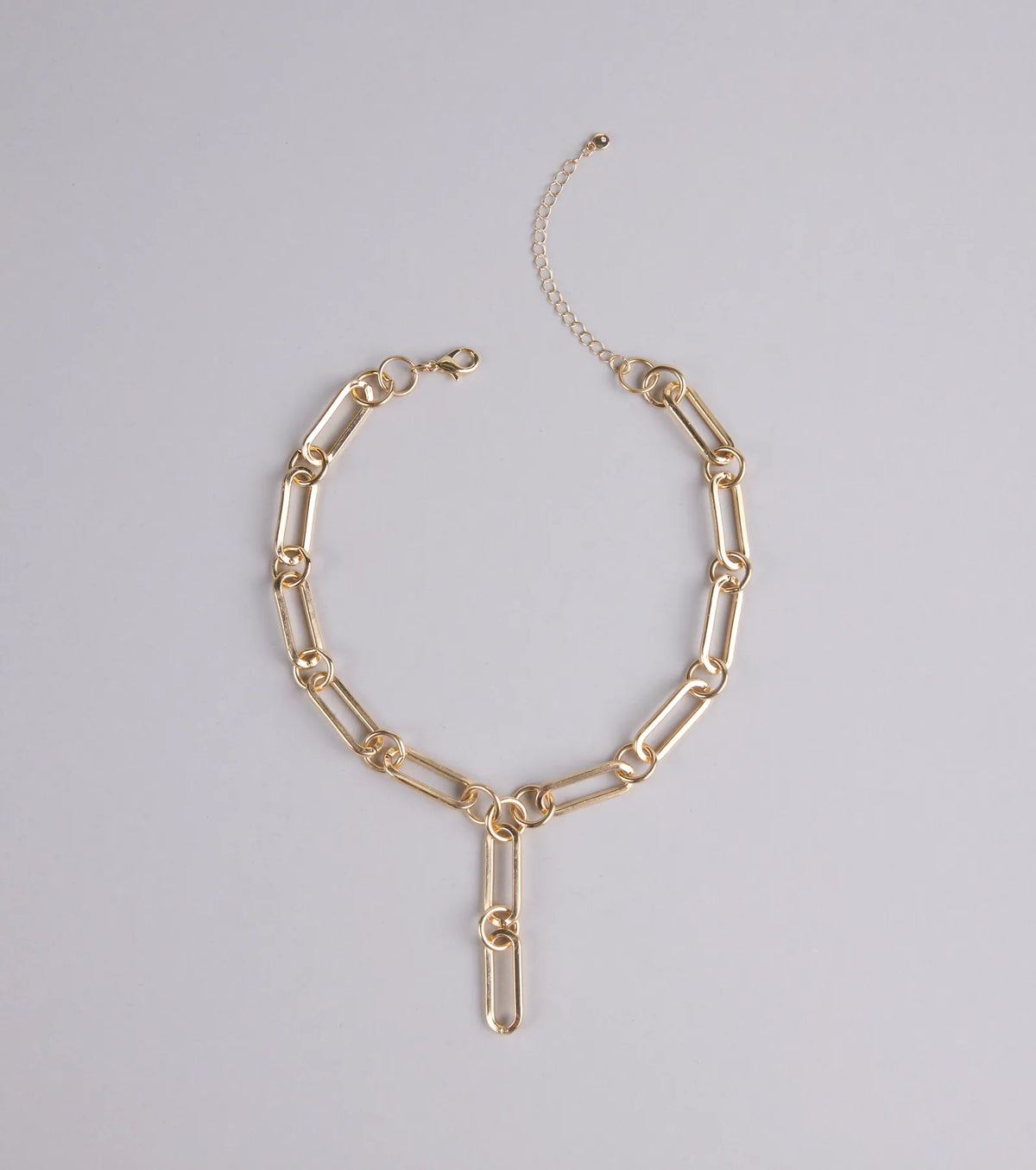 Link Up Luxe Lariat Statement Necklace