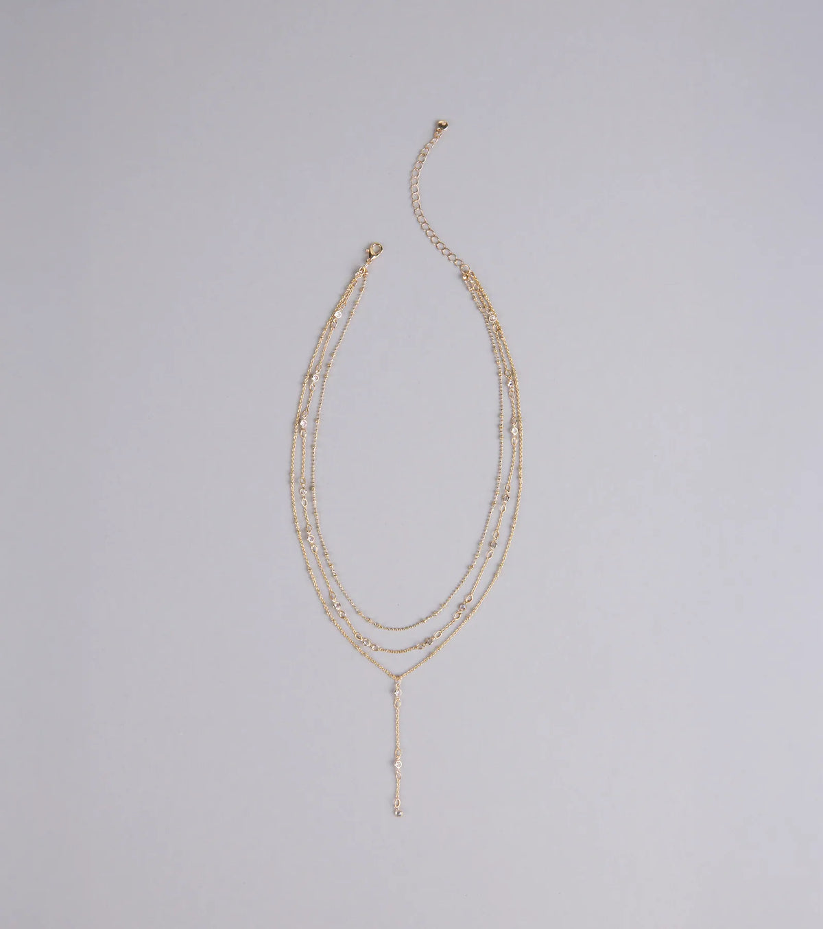 Best Version Rhinestone Layered Necklace