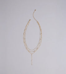 Best Version Rhinestone Layered Necklace