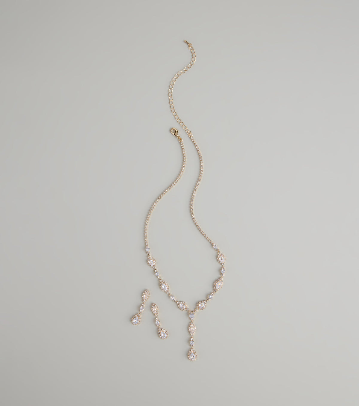 Dazzling Elegance Necklace And Earrings Set