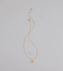 Soft Girl Sparkle Butterfly Necklace and Earrings Set