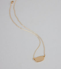 Minimal Mood Dainty Pendant Chain Necklace