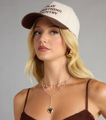 Heart to Heart Pearl Chain Locket Necklace