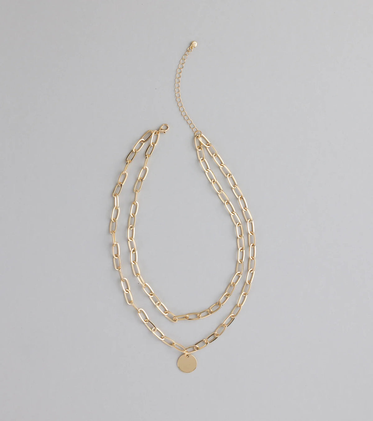 Level Up Layered Paperclip Chain Necklace