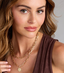 Level Up Layered Paperclip Chain Necklace
