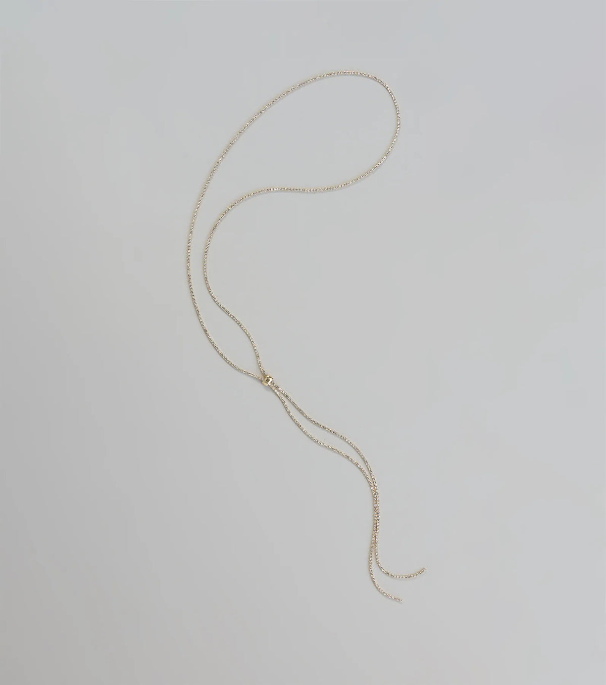 Luxe Glimmer Rhinestone Long Necklace