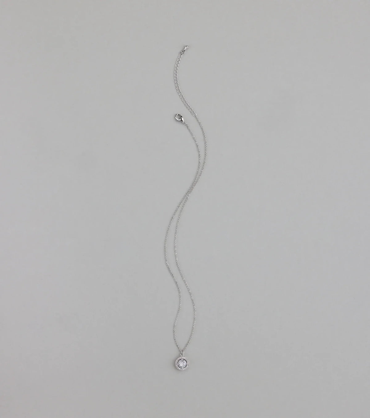 Elegantly Chic Cubic Zirconia Pendant Necklace