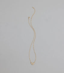 Chic Perfection Cubic Zirconia Bow Necklace