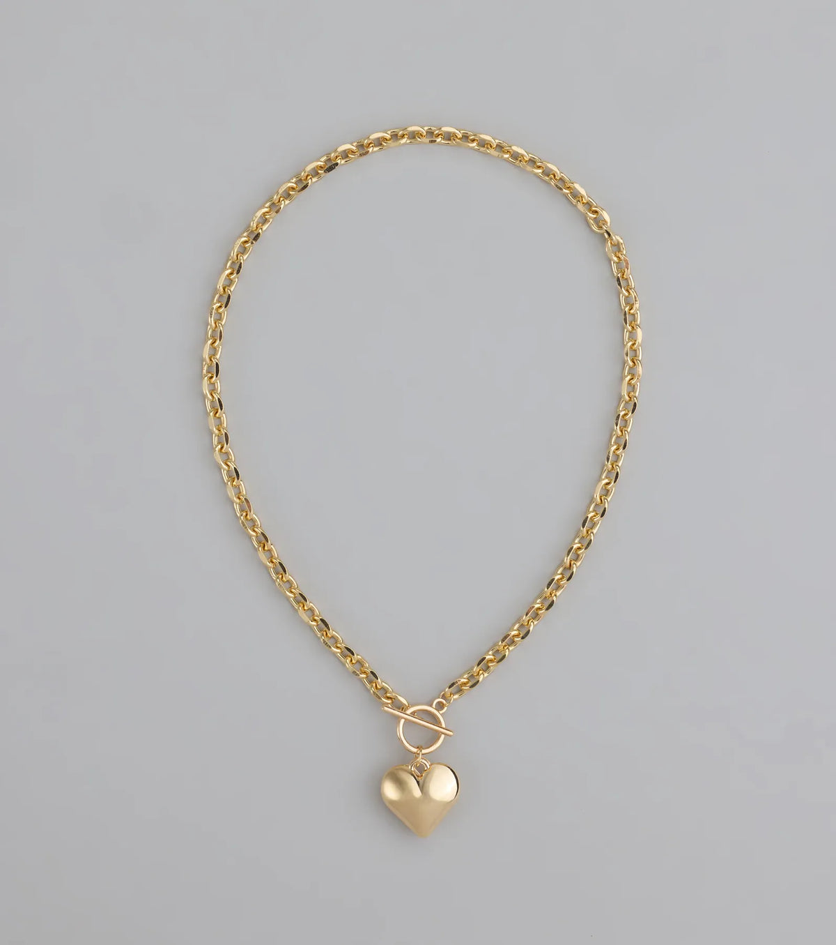 So Adorable Heart Charm Chain Necklace