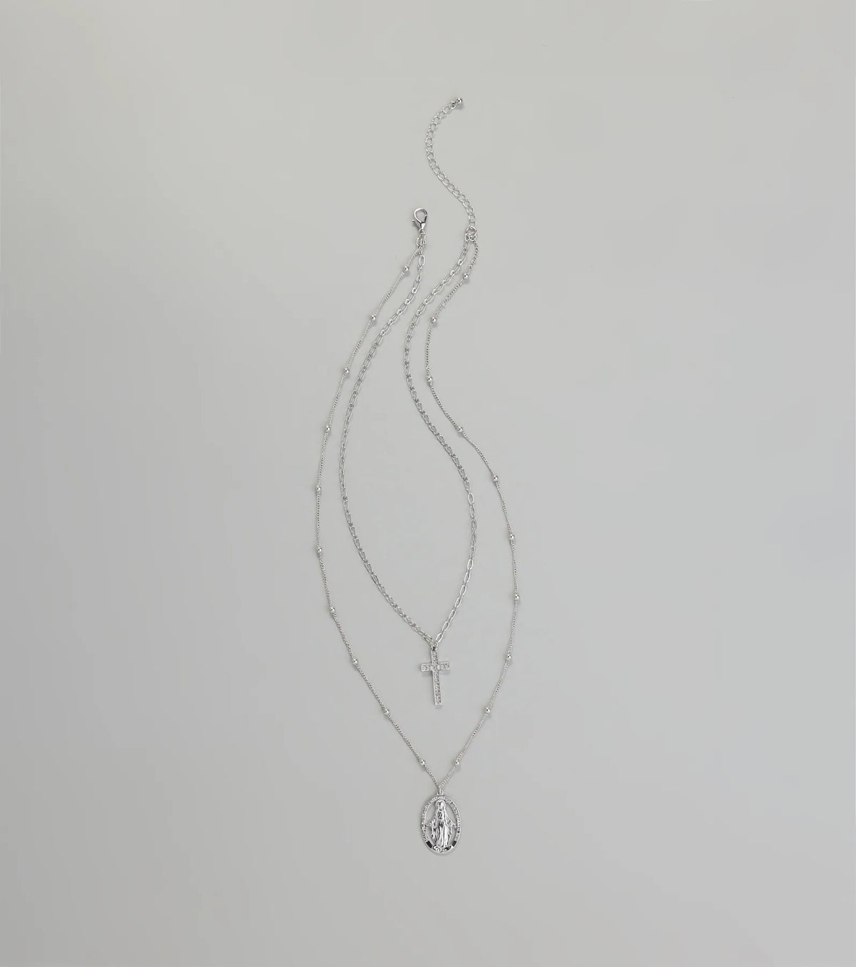 Showcase Faith Pendant Layered Necklace