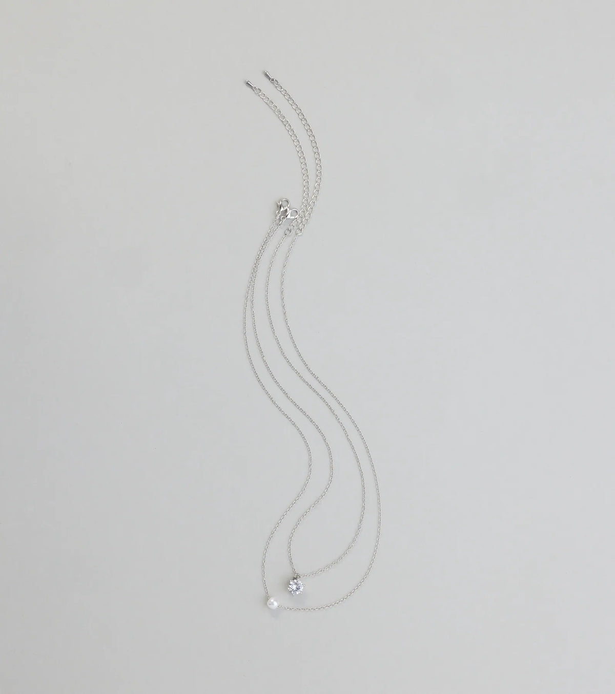 All About Luxe Pearl Cubic Zirconia Charm Necklace