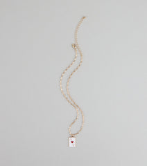 Ace Your Look Heart Pendant Necklace