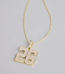 Lucky Sparkle 26 Rhinestone Charm Necklace