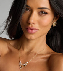 Seas the Moment Faux Pearl Charm Necklace