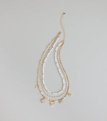Charm School Layered Bead Necklace