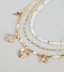 Charm School Layered Bead Necklace