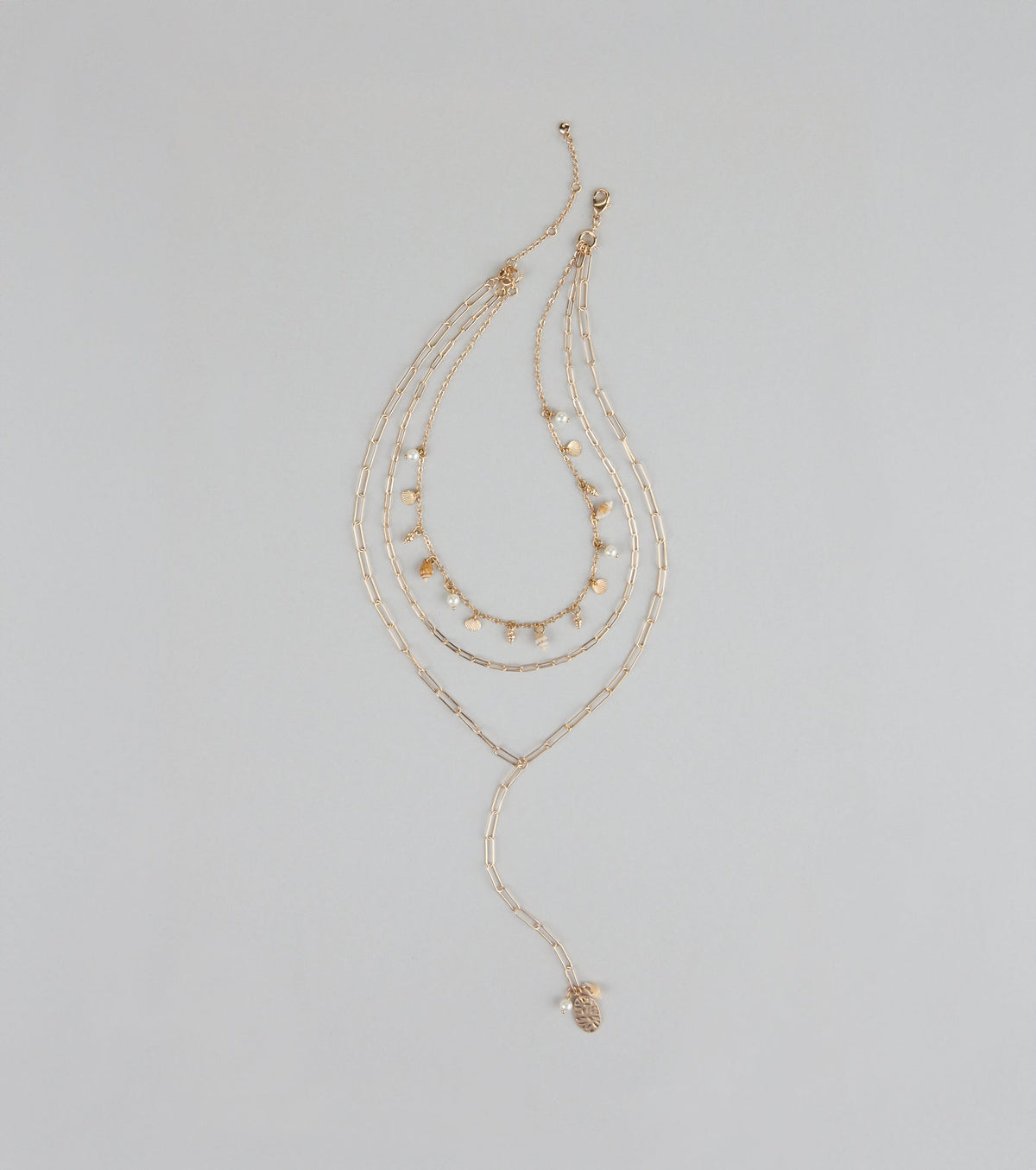 Perfect Style Layered Lariat Necklace