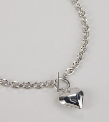 Love On Lock Heart Chain Necklace