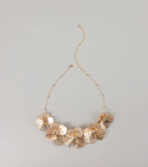 Bloom Boldly Rhinestone Flower Necklace