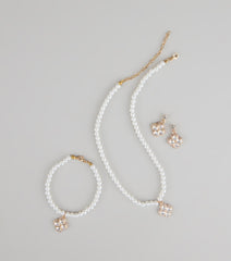 Pearl Princess Charm Jewelry Set