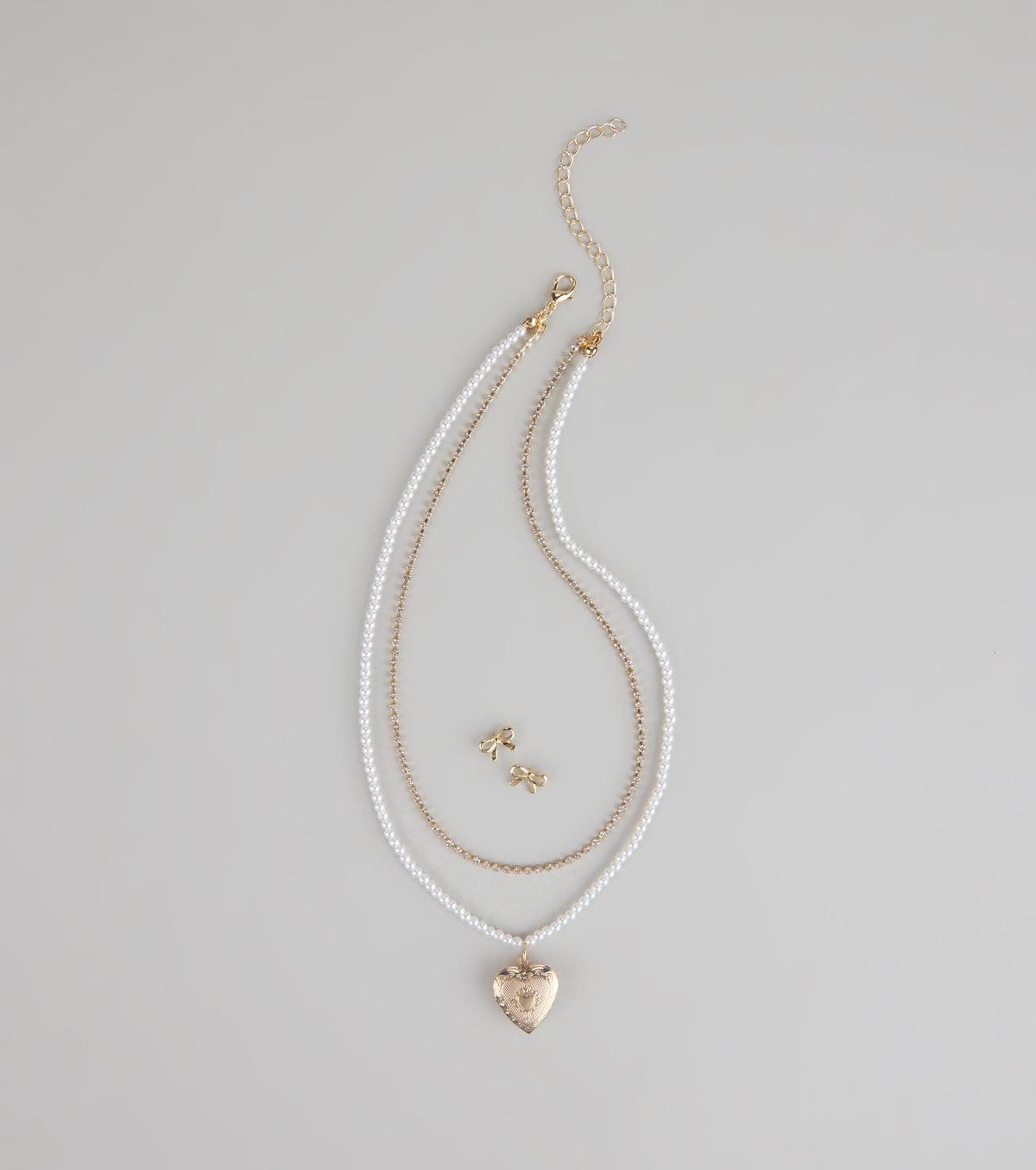 Sweetheart Vibes Necklace And Earrings Set