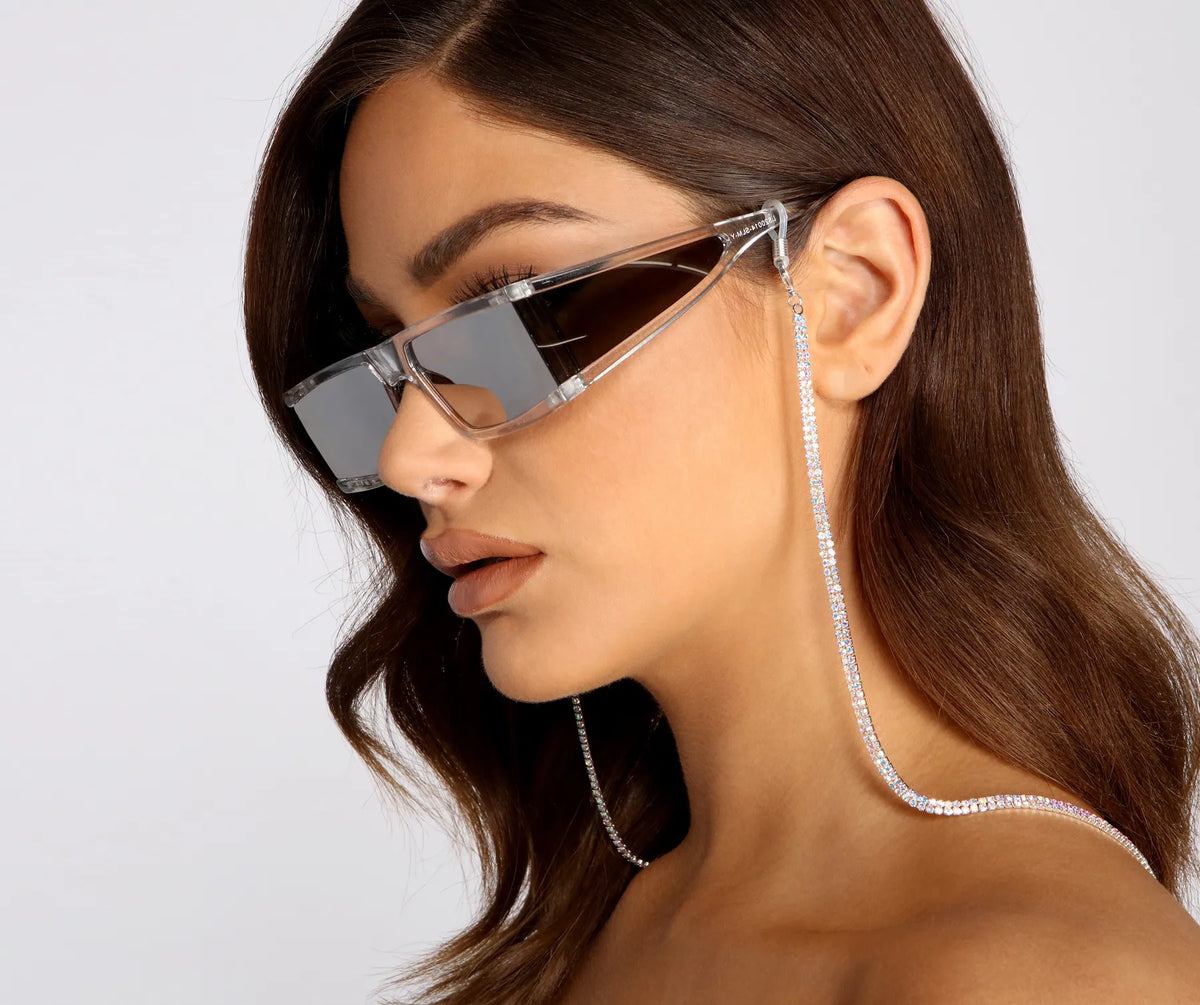 Bling Bling Bby Rhinestone Sunglass Chain