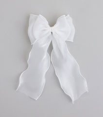 Cutest Vibe Organza Hair Bow Clip