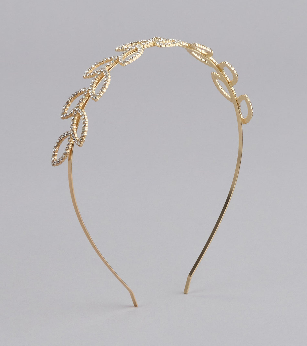 Crowning Moment Rhinestone Leaf Headband