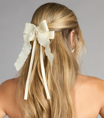 Soft Girl Status Hair Bow Clip Set