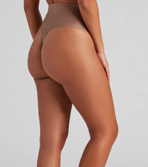 Sleek And Seamless Mid-Rise Shaper Thong